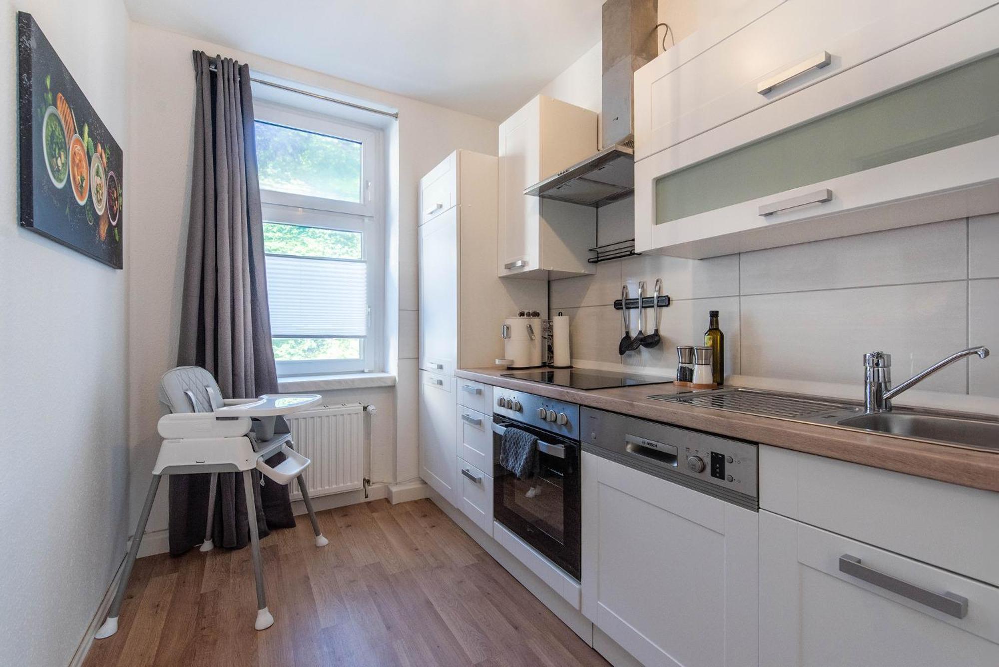 Apartment - Modern - Familienfreundlich - Kueche Gotha Bagian luar foto